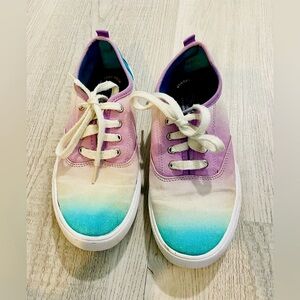 Sperry Kids Gradient Pastel Purple Pink Blue Sneakers